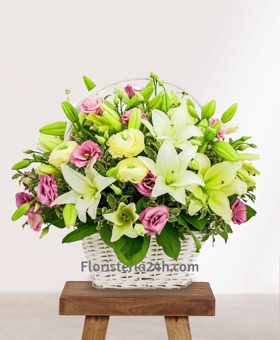 Cesta con Lilium