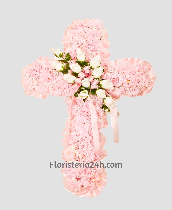 Cruz Funeraria Rosa