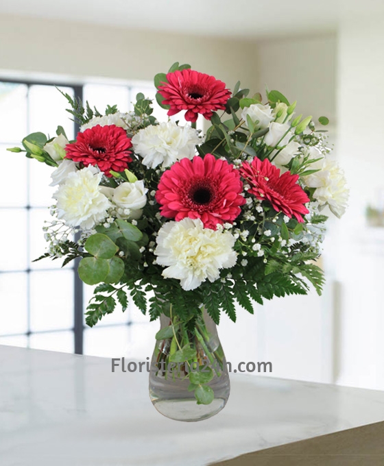 Ramo Clavel y Gerberas