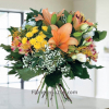 bouquet tonos naranjas