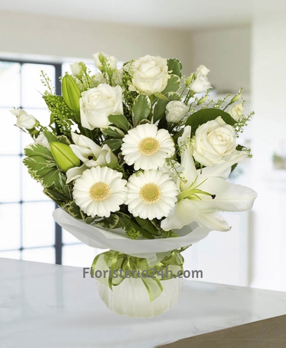 Bouquet Variado tonos Blancos