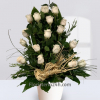 Envio de Centro de 18 Rosas Blancas