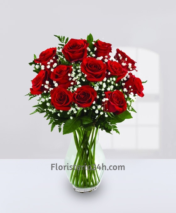 Envio de Ramo de 12 Rosas Rojas